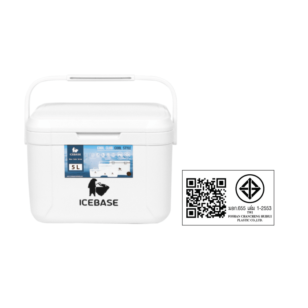 กระติกน้ำแข็งเก็บความเย็น ICEBASE รุ่น CLP-305WH (MOON) ขนาด 5 ลิตร สีขาว_5